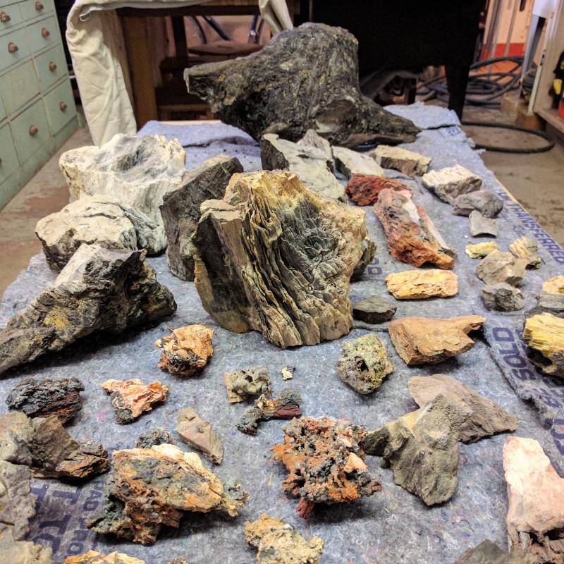 Petrified wood.